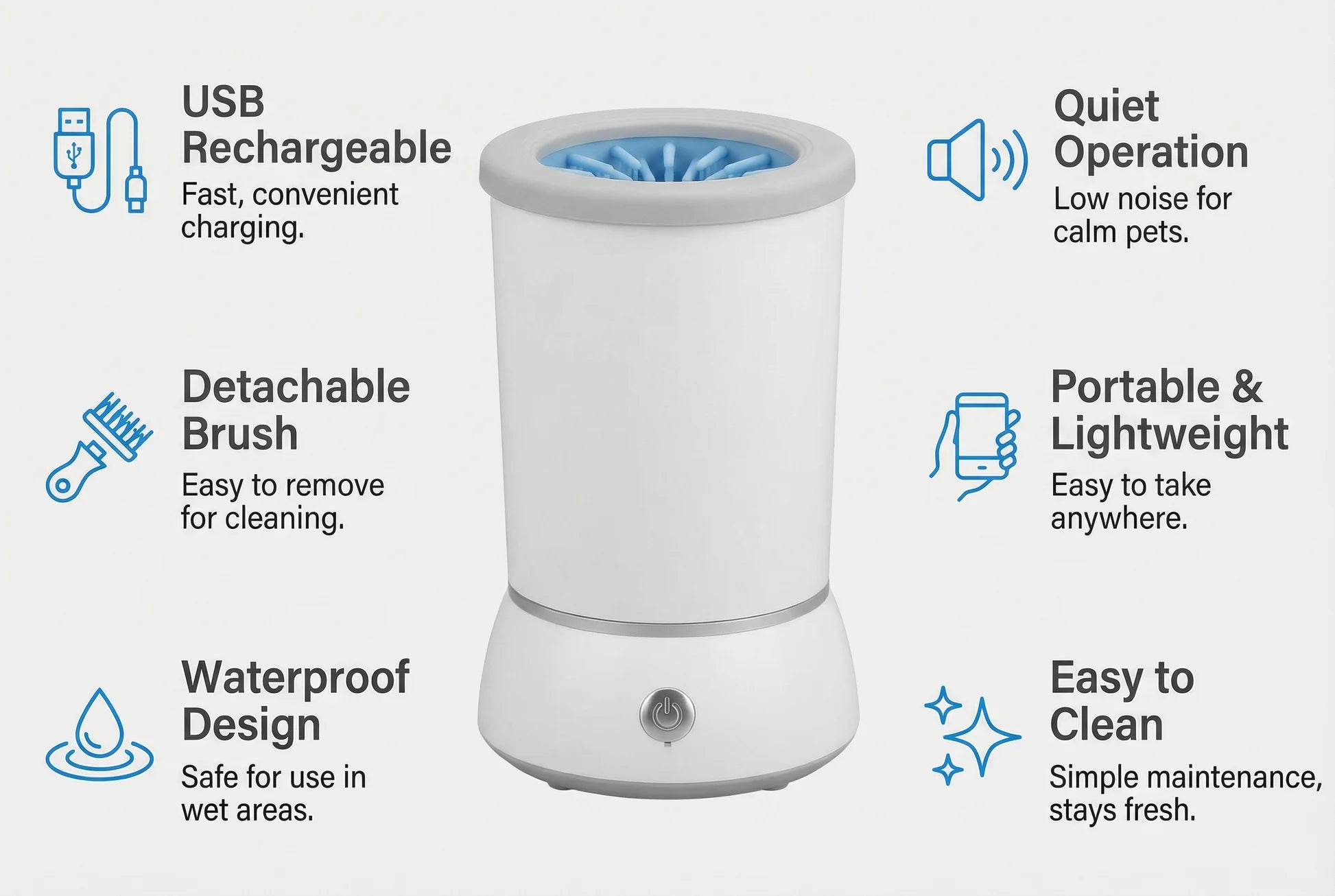 Rechargeable Dog Paw Cleaner