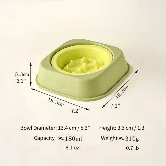 Ceramic Slow Feeder Dog Feeding Bowls With Detachable Stand