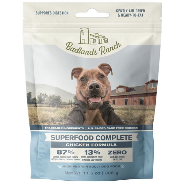 Badlands Ranch Superfood Complete Chicken Dog Food 11.5oz