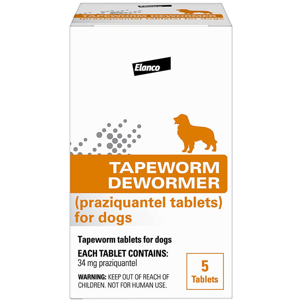 Elanco Tapeworm Dewormer Tablets for Dogs 5ct