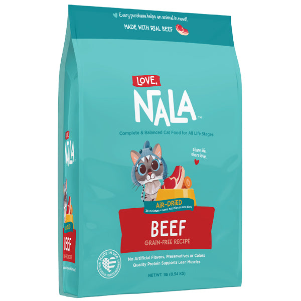Love, Nala Air Dried Cat Food Beef Recipe 1 lb