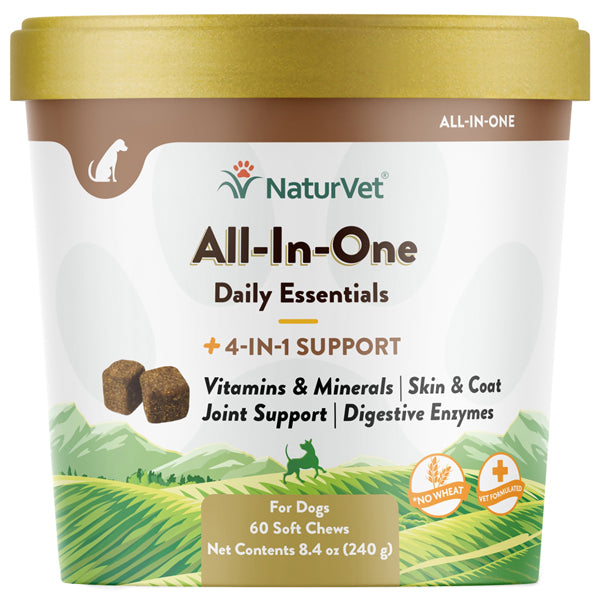NaturVet All-In-One Soft Chews for Dogs 60ct