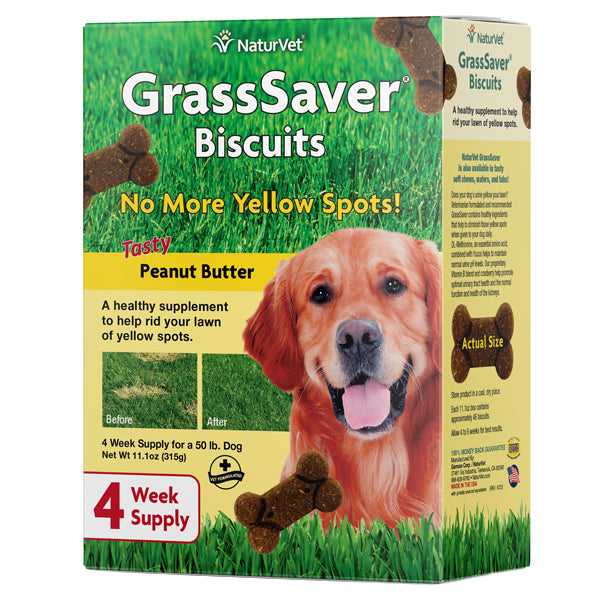NaturVet GrassSaver Biscuit for Dogs 11.1 oz