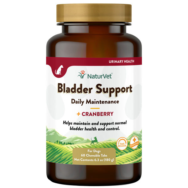 NaturVet Bladder Support Plus Cranberry Tablets for Dogs 60ct