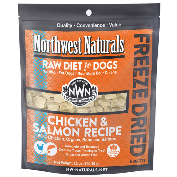 Northwest Naturals Raw Diet Freeze Dried Chicken & Salmon Dog Food 12oz