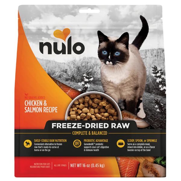 Nulo Freestyle Freeze Dried Raw Chicken & Salmon Cat Food 16oz