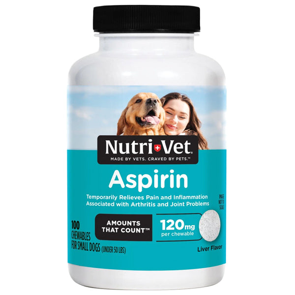 Nutri-Vet Aspirin for Small Dogs Chewable 100ct