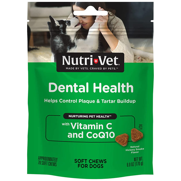 Nutri-Vet Dental Health Dog Soft Chews 70ct