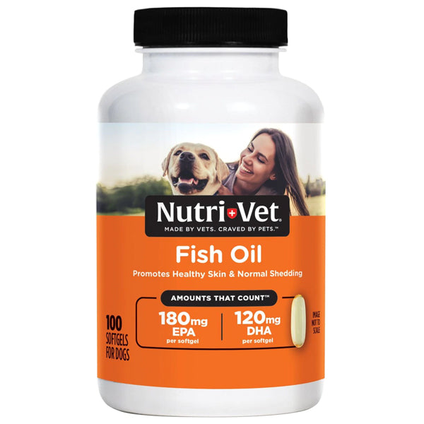 Nutri-Vet Fish Oil for Dogs Softgels 100ct