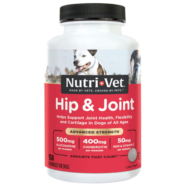 Nutri-Vet Hip & Joint Advanced Strength Dog Chewables 90ct