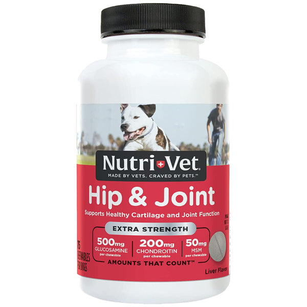 Nutri-Vet Hip & Joint Extra Strength Dog Chewables 75ct