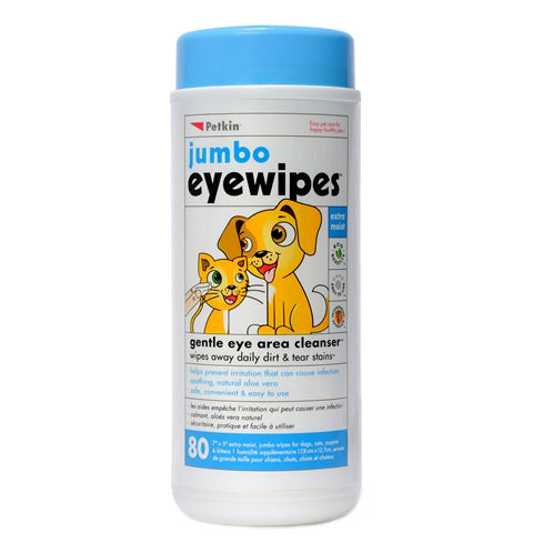 Petkin Eye Wipes Jumbo 80ct