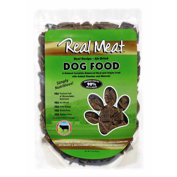 Real Meat CO. Air Dried Dog Food Beef 2 lbs