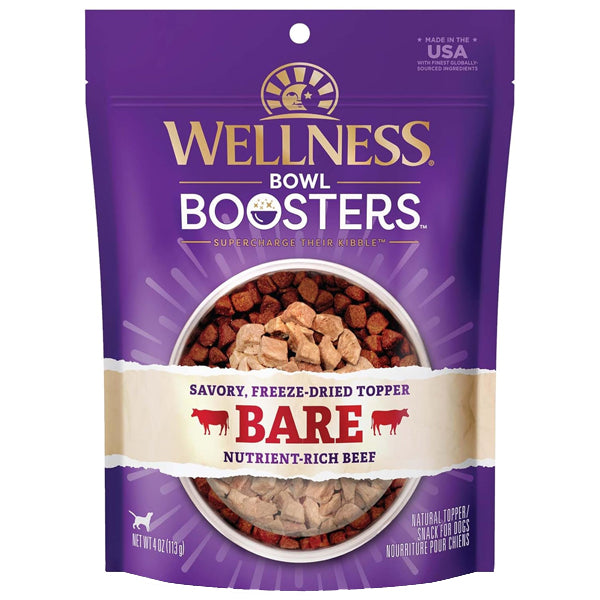 Wellness Core Bowl Boosters Bare Beef Freeze Dried Dog Food Topper 4oz