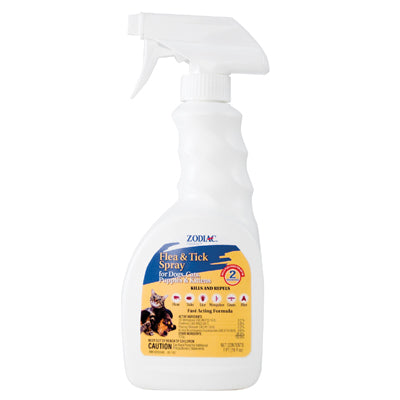 Zodiac FleaTrol Flea & Tick Spray for Dog & Cats 16 oz