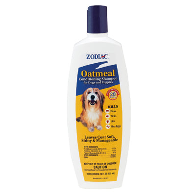 Zodiac Oatmeal Conditioning Shampoo for Dogs & Puppies 18 oz